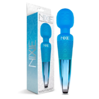 NIXIE Rechargeable Wand Massager, Blue Ombre Metallic